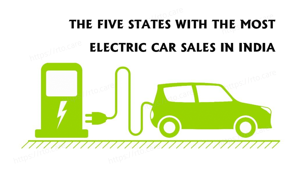 The five states with the most electric car sales in India.