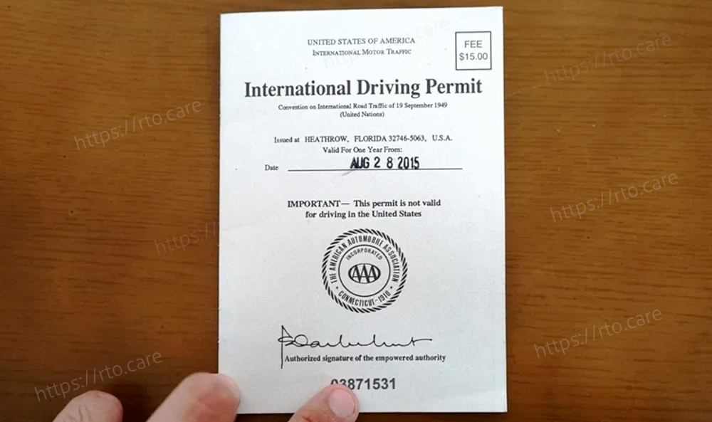 International Driving Permit (IDP)/International Driving Licence (IDL